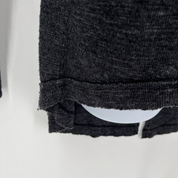 Free People We The Free Split Back Turtleneck Top Size S  Exposed Seam - Picture 6 of 13